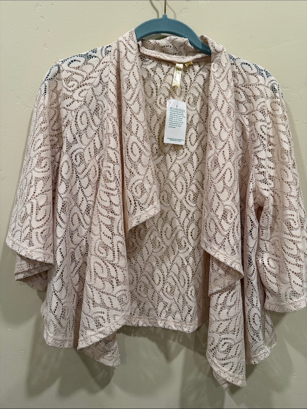 Chenault Lace Open Drape Shrug